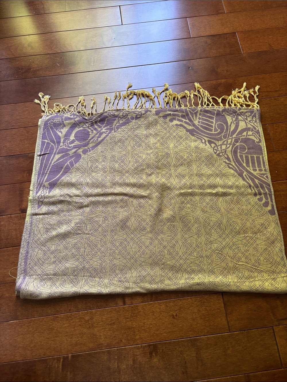 Mulligans Ireland Celtic Mustard & Violet Shawl